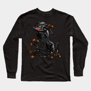 Kawasaki ZX6R Frog Black Long Sleeve T-Shirt